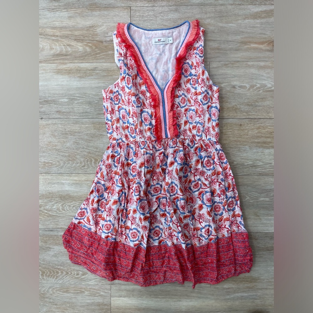 Vineyard Vines Floral Pintuck Dress size XS
